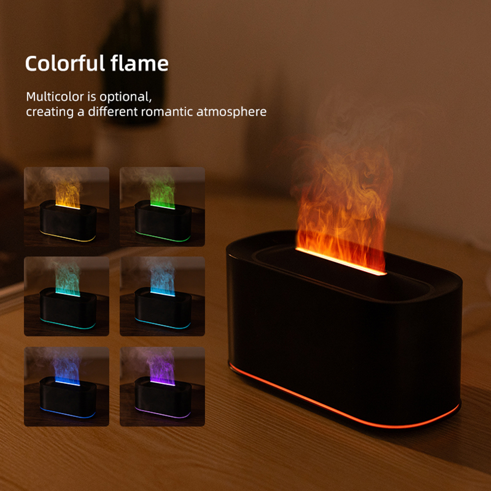 Home Fragrance Accessories - Essential Oil Diffuser,Flame Colorful Water Vapor
