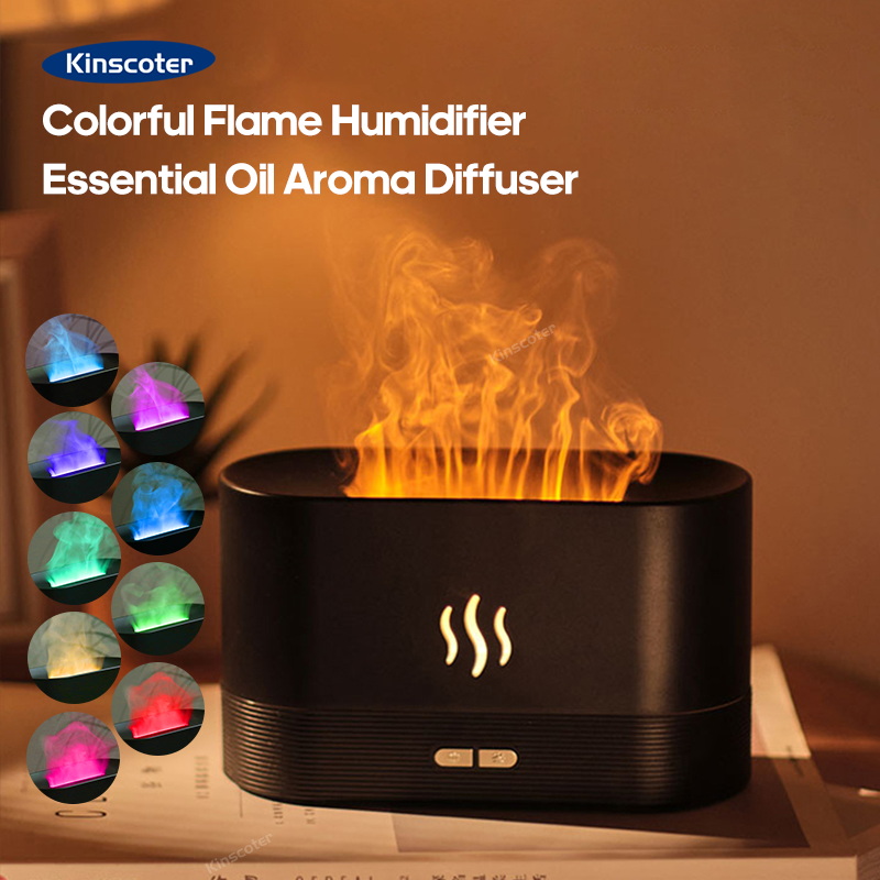 Home Fragrance Accessories - USB Desktop Flame Aroma Diffuser Humidifier