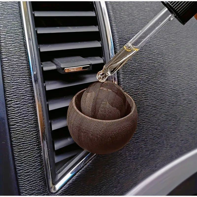 Home Fragrance Glade - Car Wooden Essential Oil Diffusers-Spherical Design