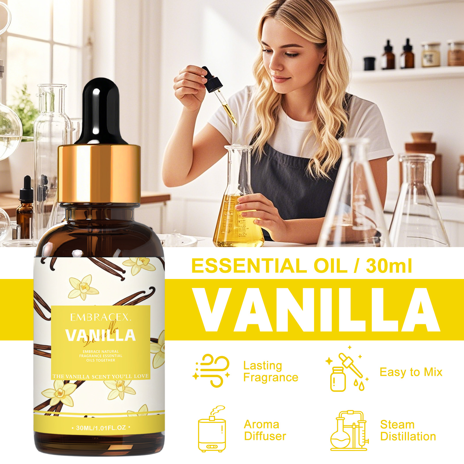 30ml Vanilla Essential Oil Per – Home Fragrance Accessories Bewertung und Preis