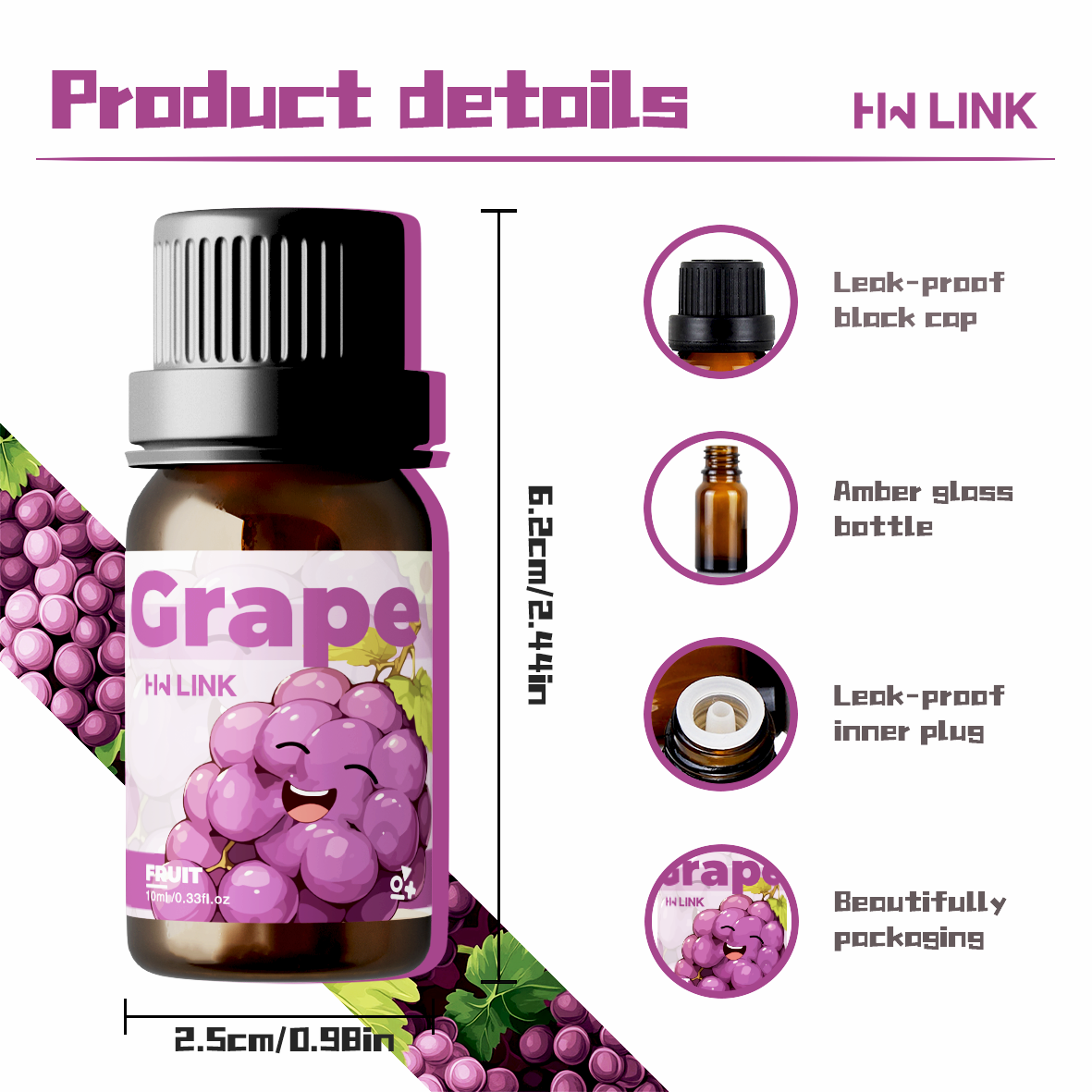 Grape Essential Oil 10ml Perfu – Home Fragrance Accessories Bewertung und Preis