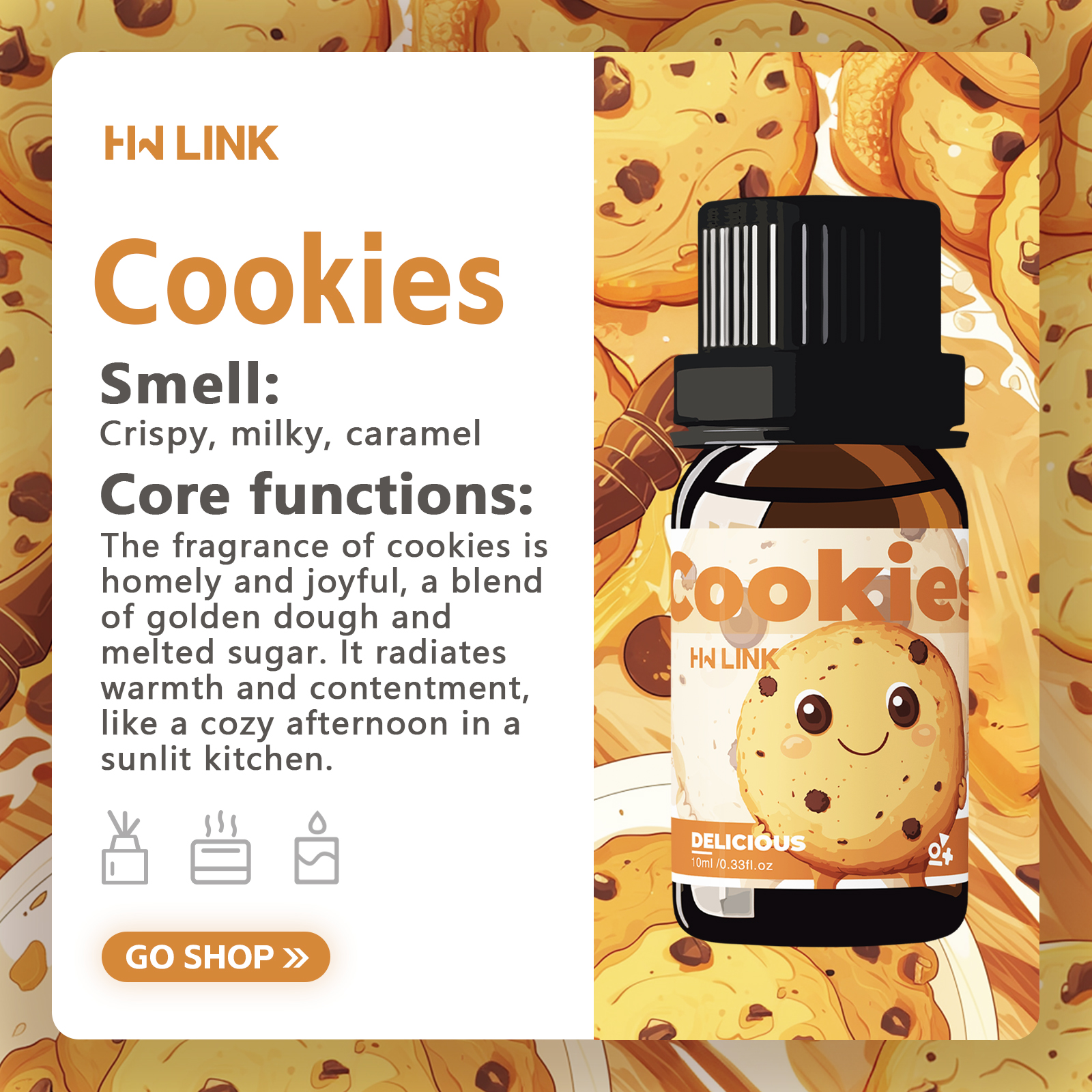 10ml Cookies Essential Oils Pe – Home Fragrance Accessories Bewertung und Preis