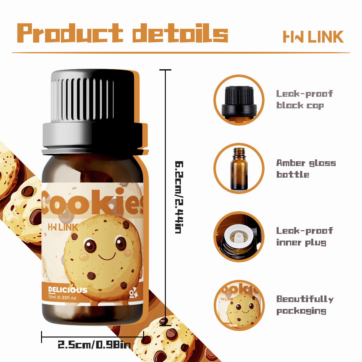 10ml Cookies Essential Oils Pe – Home Fragrance Accessories Bewertung und Preis